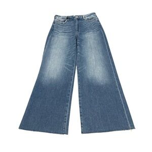 PAIGE Blue Flare Wide Leg Jeans